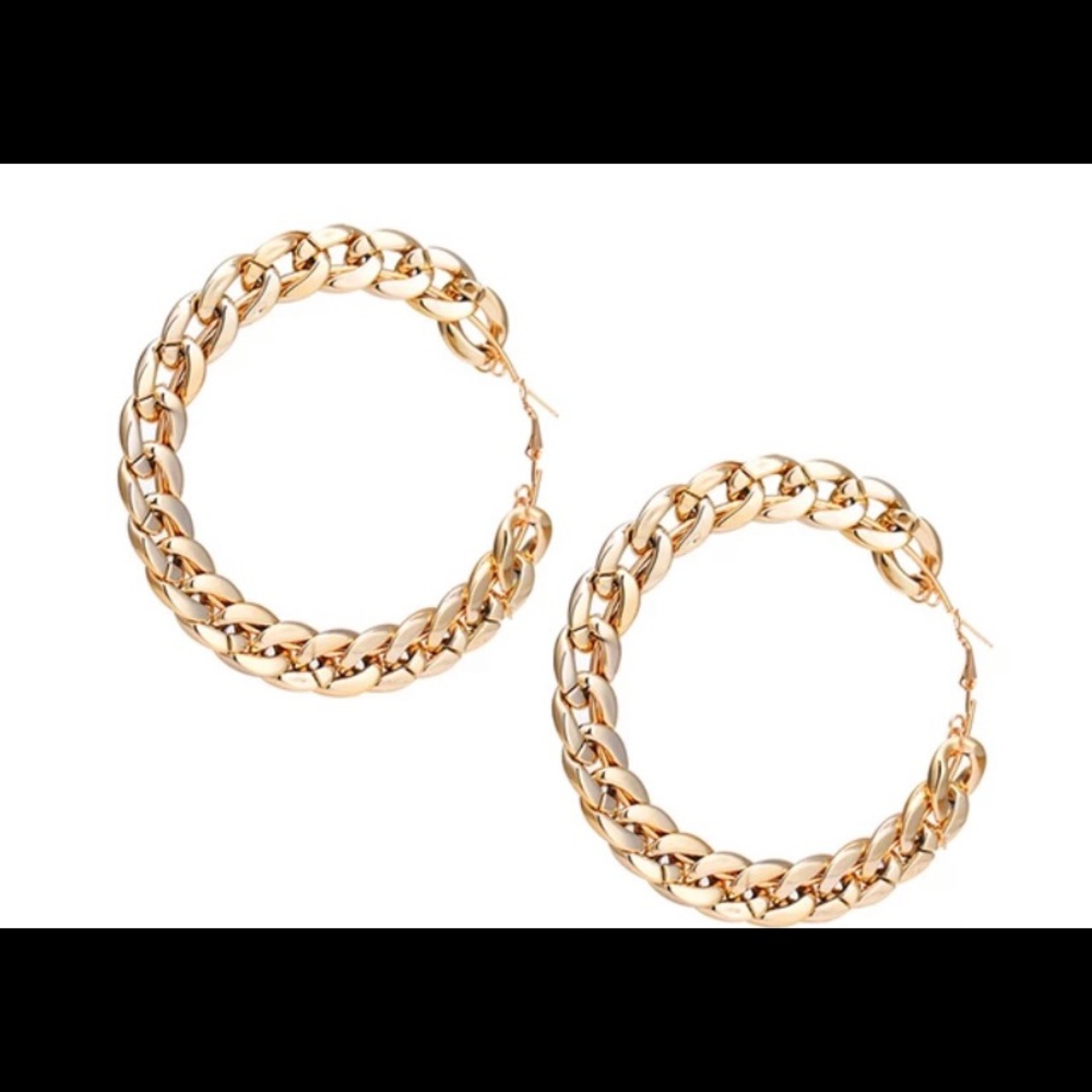 Gold Hoop earring - Picture 7 of 8